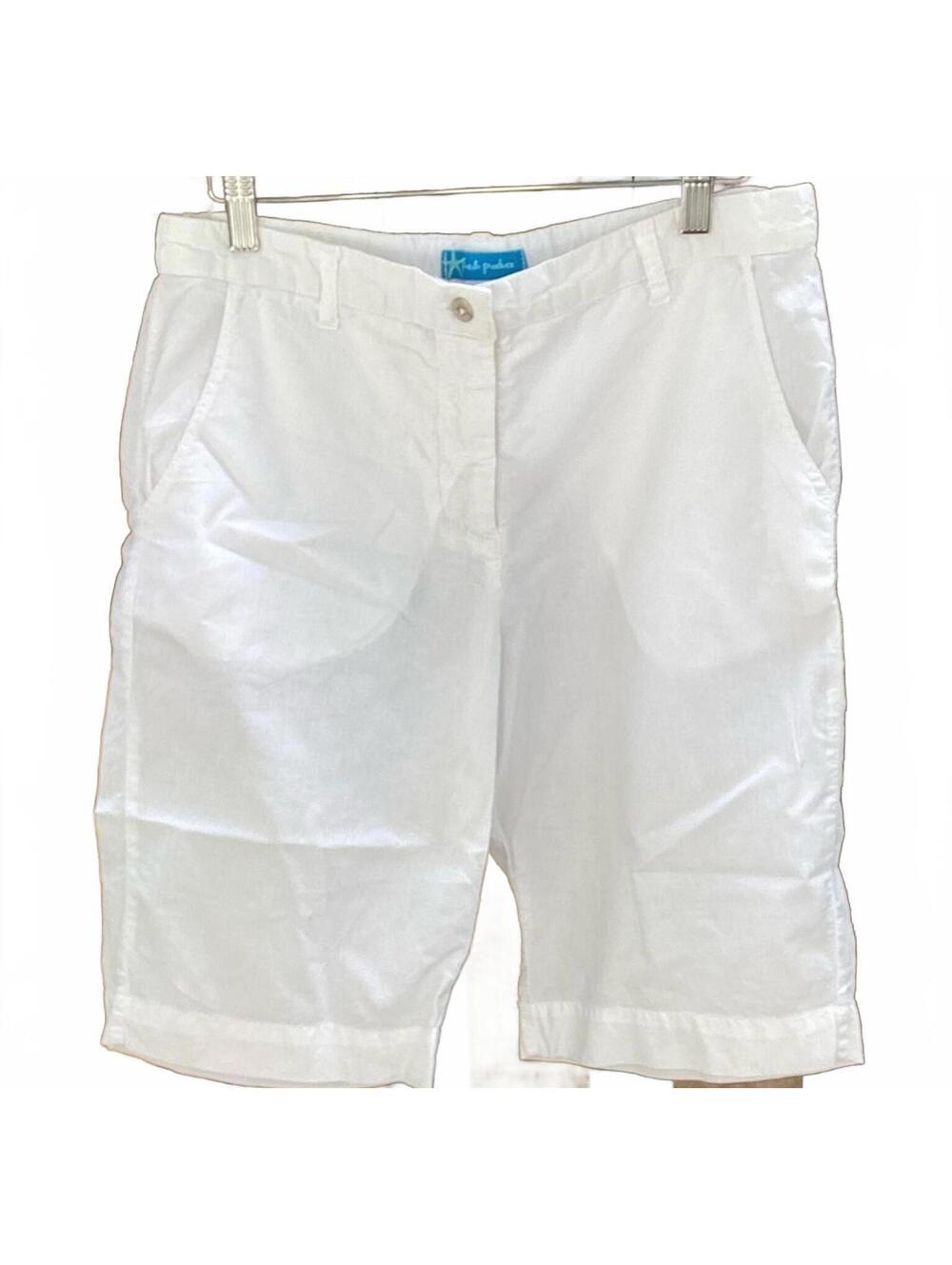 Fresh Produce White Light Cotton Cruiser Bermuda Shorts  11" Inseam. Small